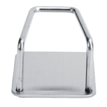 U Shaped Stainless Steel Sink Sponge Holder 5x5x3.4cm Silver