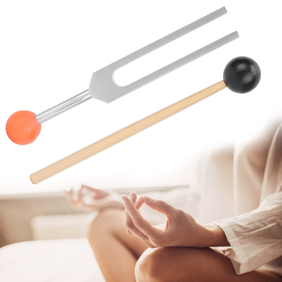 528Hz Aluminum Alloy Tuning Fork with Hammer for Sound Healing Therapy