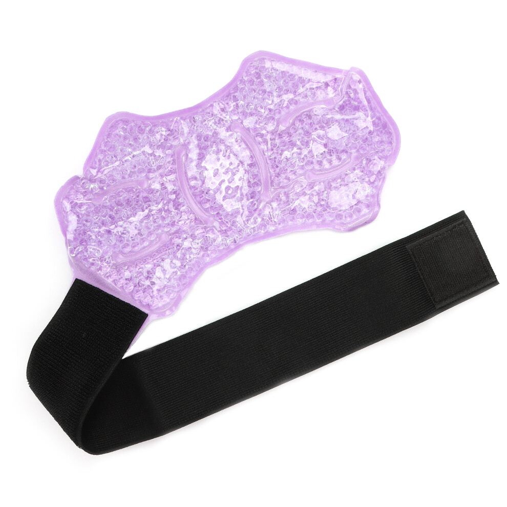 Purple Reusable Gel Knee Pack Hot Cold Compress Pain Relief