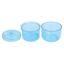 Blue Portable Nail Art Cleaning Box | Plastic, 6.5x8.5cm