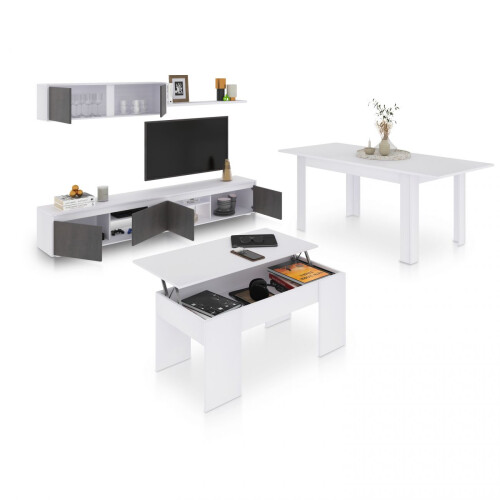 Pack salón con mesa de centro y mesa de comedor Arlet Max V2B 2
