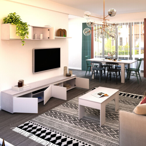 Pack salón con mesa de centro y mesa de comedor Arlet Max V2B 2