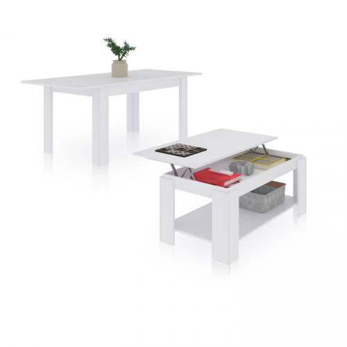 Pack mesa de comedor 123 y mesa de centro Lya 1