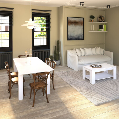 Pack mesa de comedor 123 y mesa de centro Lya 1