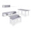 Pack salón con mesa de centro y mesa de comedor Arlet Max V2B 6