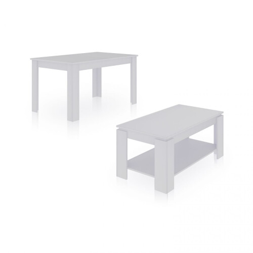 Pack mesa de comedor 123 y mesa de centro Lya 2