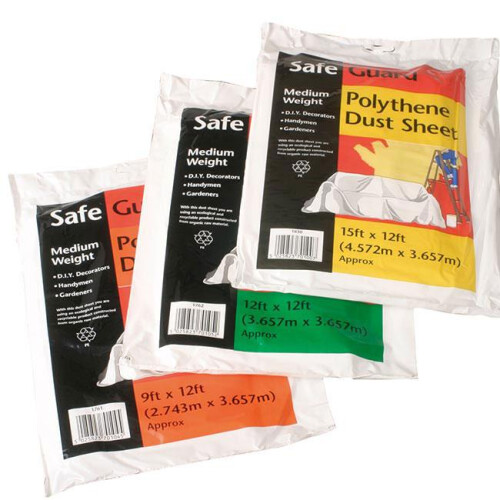 Poly Dust Sheet 2.7 x 3.6m / 12 x 9'