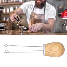 Needle Type Coffee Powder Dispenser Wood Handle 133x30mm