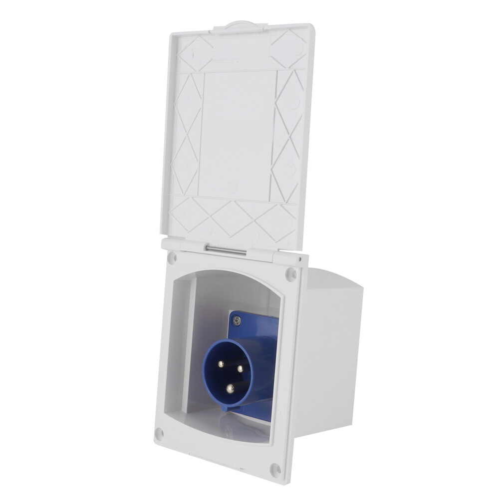 16A 220-240V Waterproof Rv Power Outlet, External Female Socket, 83X109mm 8451391561328