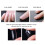 100PCS Clear Acrylic Fake Nails Tips, Coffin Shape, 10 Sizes 6