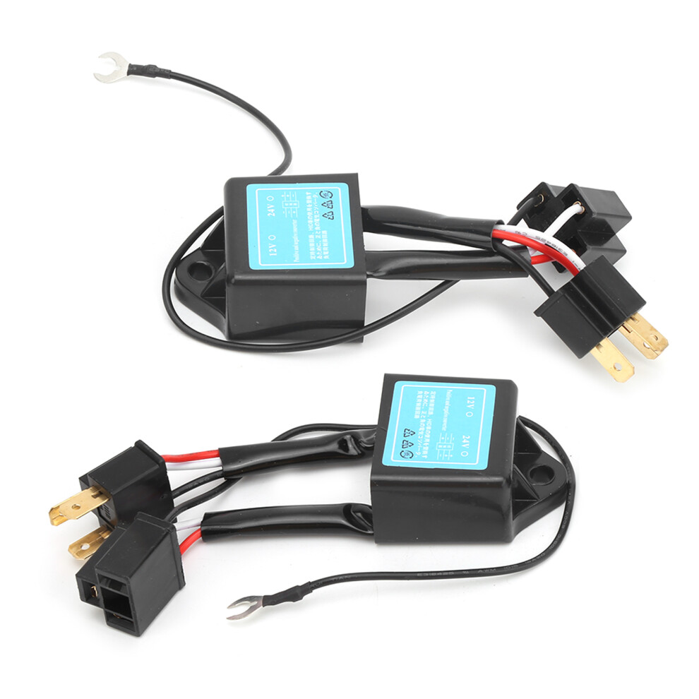 2Pcs Led Error Free H4 Decoder Converter For Headlamps, 12V, Ip56 7891391561538