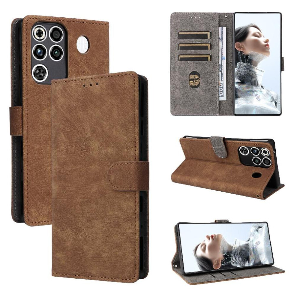 () Case For Zte Nubia Redmagic 11 Pro Card Slots Cover Rfid Blocking Pu Leather Flip Folio Wallet Magnetic Closure 764563201365