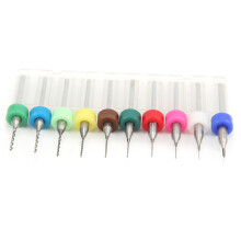 10Pcs PCB Drill Bits Set, Tungsten Steel, 0.1-1.0mm