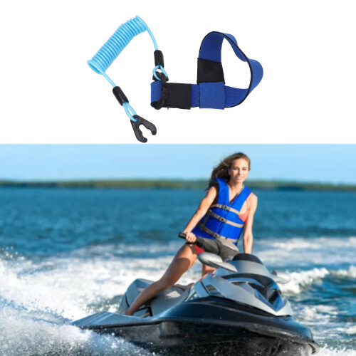 Waterproof Boat Kill Switch Lanyard No.5 for Outboard Engine, Blue 2