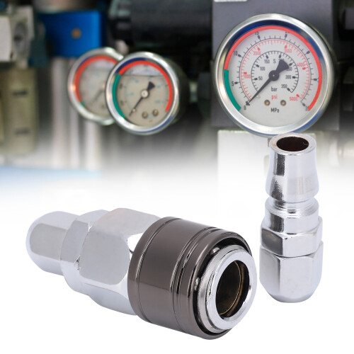 Self-Locking Pneumatic Air Pipe Joint Alloy Steel 30SP+30PP Accessory