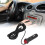 Auto Zigaretteanzünder Stromkabel Adapter Schalterknopf DC 12V-24V 1,5A 13