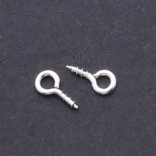 ROSENICE Threaded Hook 600Pcs Small Eyelet Screws Assorted Color 0.35x0.16in 2