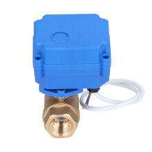 Mini-Elektro-Ballenschlauchventil aus Messing, 3-Draht-Hydraulikgerät, DC12V, 2 Steuerarten