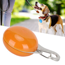 Pet LED Luminous Pendant Collars Orange 3 Lighting Modes, 17g