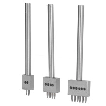 Perforated Leather Craft Tools 3Pcs Silver Durable DIY 6mm Kit