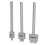 Perforated Leather Craft Tools 3Pcs Silver Durable DIY 6mm Kit 1