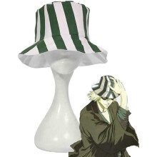 Summer Cotton Anime Cosplay Hat Green White Watermelon Dome Hat 54-56cm