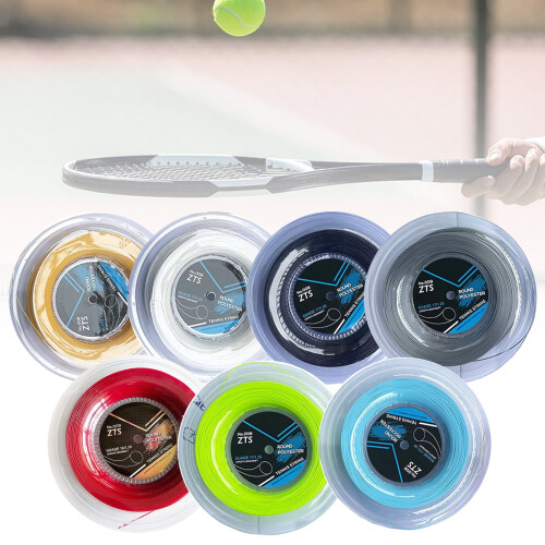 Durability Tennis Racket Strings Round Shape Multicolor Polyester Tennis String for Enhancing Control and Stability 1