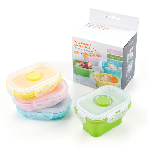 Baby Food Storage Box Set 4-Piece Sealed 2