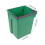 Groene plastic wateremmer met handvat (1 stuk) 2