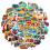 Cartoon Transportation Stickers Educational Vehicle and 5