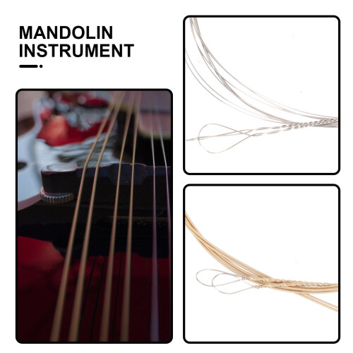 1 Set Mandolin Replacement Strings Stainless Steel Strings for Mandolin 1