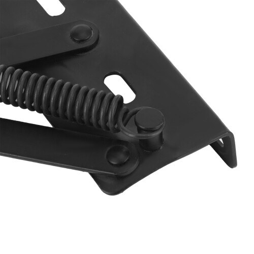 Black Iron Spring Hinge Triangular Folding Bed Sofa Hardware 15x5cm 2