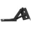 Black Iron Spring Hinge Triangular Folding Bed Sofa Hardware 15x5cm 8
