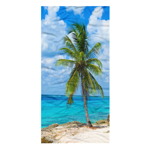 Beach Towel Oversized Quick Dry Blue Sky 70x40 Inch 1