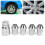 4x M12x1.5 Wheel Nut Locks 32mm Height 1