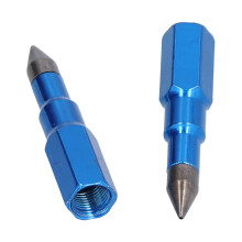 2 Stück Blaue Alloy-Spitzdüse für Fettpresse, 1/8 Zoll Gewinde, Schmieröl