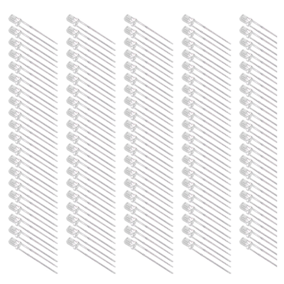 100 Pcs 3Mm 8 Color Led Diodes 3V For Electronic Projects 6901391566813