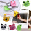 Plastic Retractable Animal Tape Measure with Keyring 150 cm 2