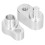Aluminium A/C Block Kit Traverse 10 Stück Silber 13
