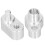Aluminium A/C Block Kit Traverse 10 Stück Silber 14