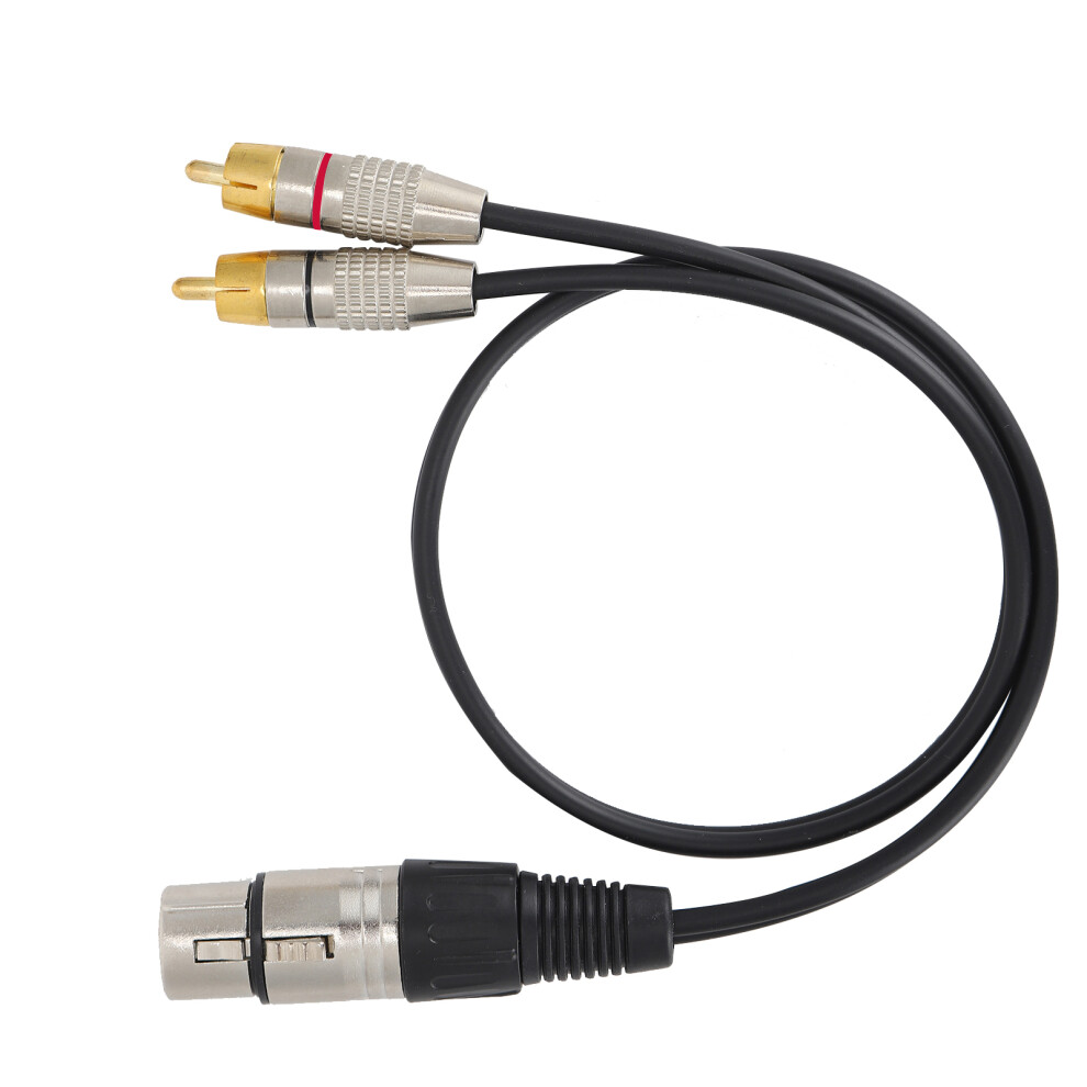 Studio-Grade Xlr Female To 2 Rca Male 1M Audio Splitter Cable For Home & Studio 9391391567472