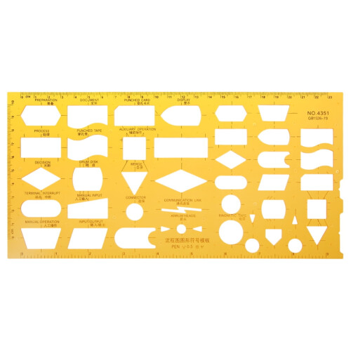 Architectural Engineer Ruler Template 1:50 Scale 1
