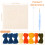 Punch Needle Embroidery Kit with Frame 9.84 x 9.84 Inch for 2