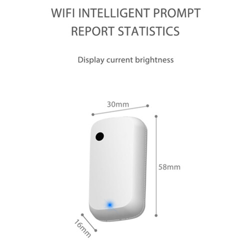 Tuya WiFi Light Sensor Intelligent Home Illumination Sensor Linkage Control Brightness Sensor Work with Tuya Device Compatible with Alexa  Home 1