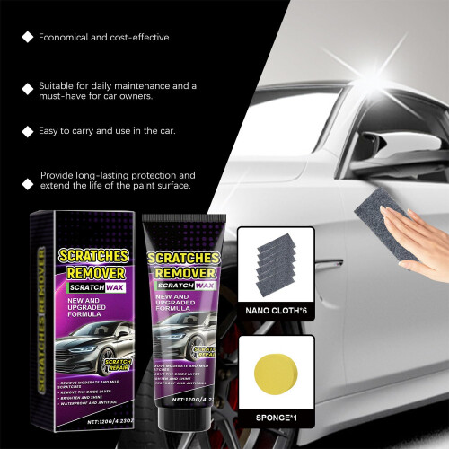 2025 Cloth Car Scratch Remover Set, Quick Scratch  and Paint Gloss Restoration 1