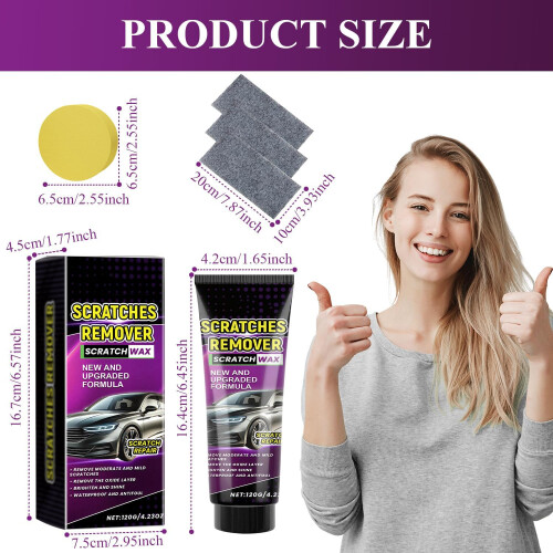 2025 Cloth Car Scratch Remover Set, Quick Scratch  and Paint Gloss Restoration 2