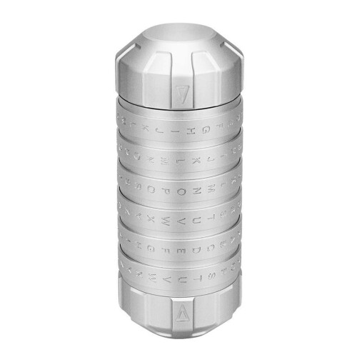 Mini Cryptex Code Lock Valentine's Day Delicate Interesting Romantic Birthday Gifts Silver 1