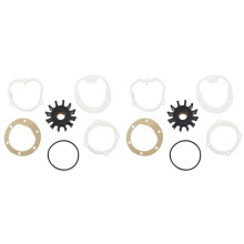 2X 129470-42532 Water Pump Impeller Kit 129470-42531 for 3JH 4JH Marine Engine 127610-42270 129470-42530