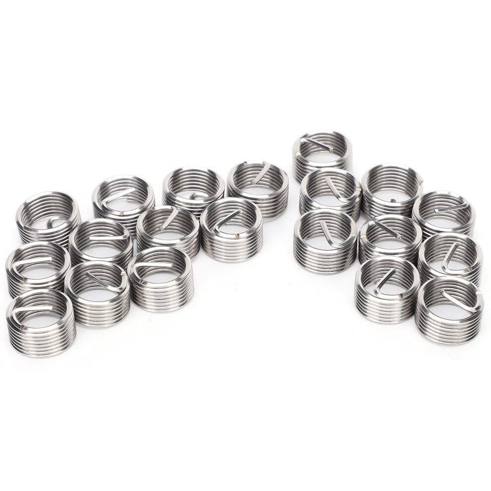 20Pcs M12 X 1.25 Stainless Steel Thread Repair Sleeves & Bushings 8461391568845