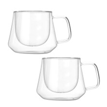 Tasses à café isothermes en verre borosilicate à double paroi, conservant la chaleur, compatibles lave-vaisselle, sans BPA, design élégant,